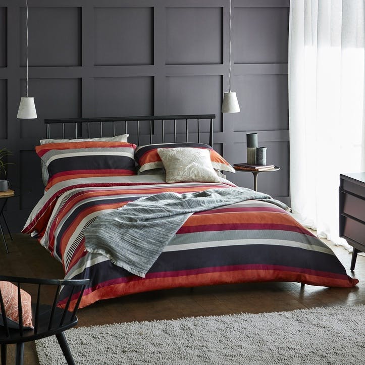 Prezola Banzai Double Duvet Cover Magenta Harlequin Bed Linen