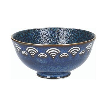 Satori Miso Serving Bowl, Indigo Blue