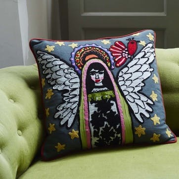 Appliqued Angel Cushion