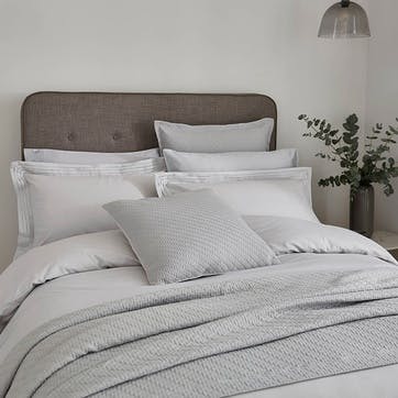 Vendi Duvet Cover Double, Silver