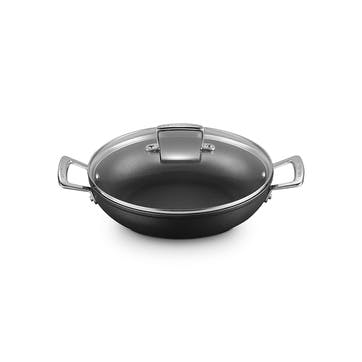 Toughened Non-Stick Shallow Casserole With Lid - 26cm