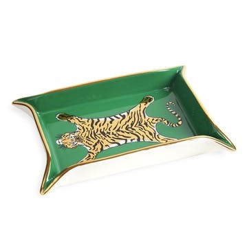 Tiger Valet Tray, Green