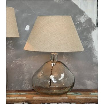 Glass Lamp, Baba, Clear, Large/Wide, 42x31cm