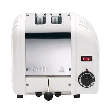 2 slot toaster, Dualit, Classic Vario, white