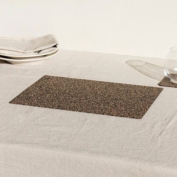 Dash Set of 4 Placemats W25 x L35cm, Black