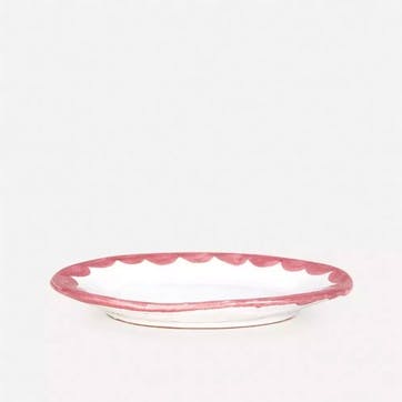 Small Oval Serving Dish, Pink