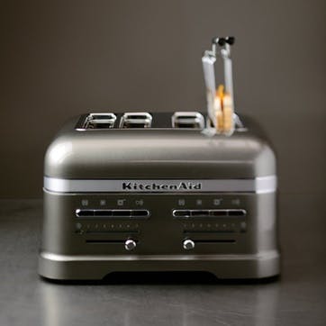 Artisan Toaster 4 Slot; Medallion Silver