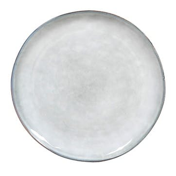 Flax Set of 4 Dinner Plates D29cm, White