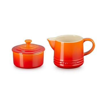 Stoneware Milk & Sugar Set, Volcanic