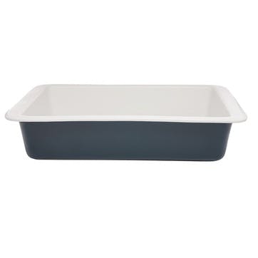 Rectangular Roaster, 37cm, White Ceramic