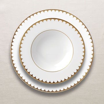 Aegean Filet Soup Plate D22cm, Gold