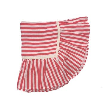 Candy Stripe Table cloth 240cm x 150cm, Cherry Red