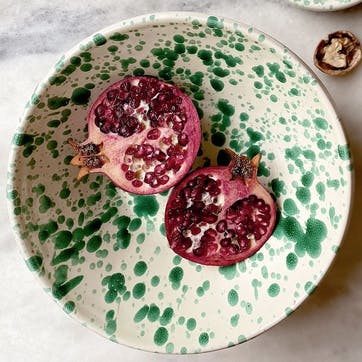 Splatter Salad Bowl D24cm, Pistachio