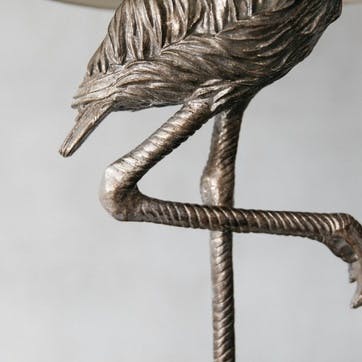 Flamingo Table Lamp, Silver