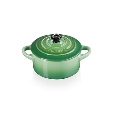 Stoneware Petite Round Casserole ,10cm, Bamboo Green