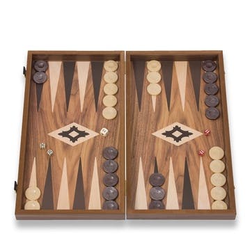 Walnut Backgammon Set