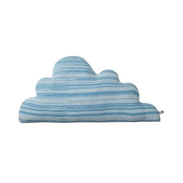Decorative Cloud Cushion, Medium, Blue