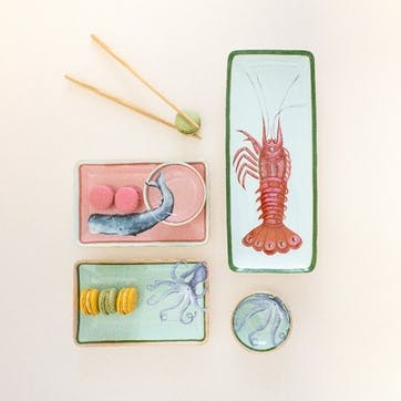 Shrimp Serving Plate, 26cm, Pastel