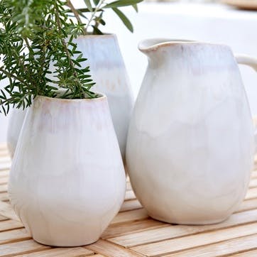 Brisa Salt Vase, White H14.7cm