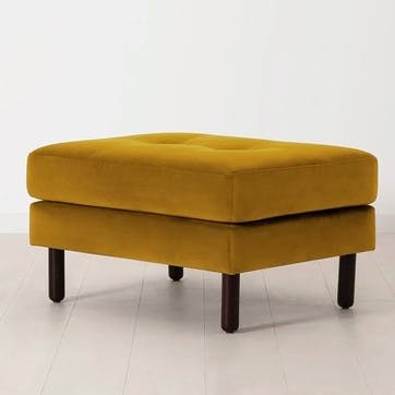 Model 04 Ottoman, Velvet Mustard