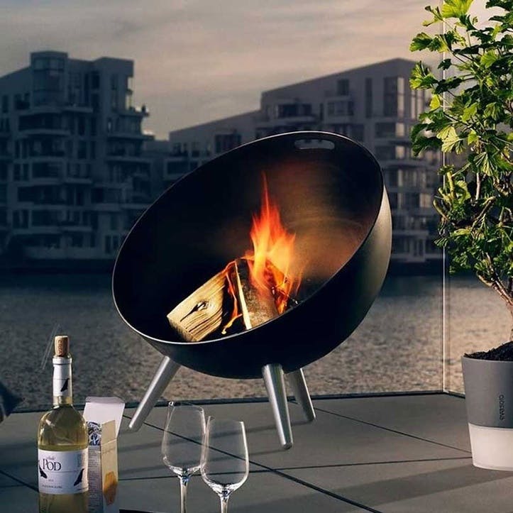 FireGlobe Fireplace, Black