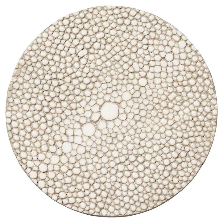 Faux Shagreen Coasters, Set of 4, Taupe