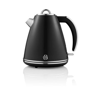 Retro Jug Kettle 1.5L, Black