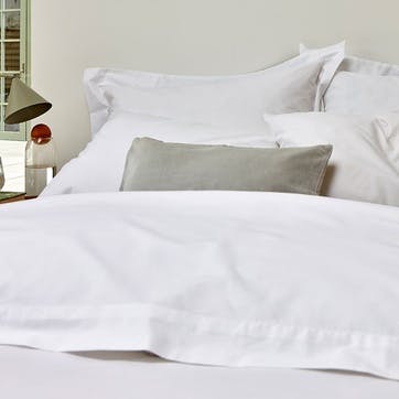 200TC Organic Pair of Oxford Pillowcases, White