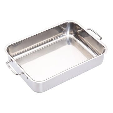 Stainless Steel Heavy Duty 32cm x 23cm Roasting Pan