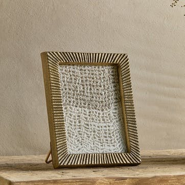 Ranoli Etched Photo Frame 5 x 7", Antique Brass