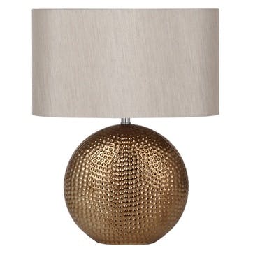 Mabel Ceramic Table Lamp; Bronze