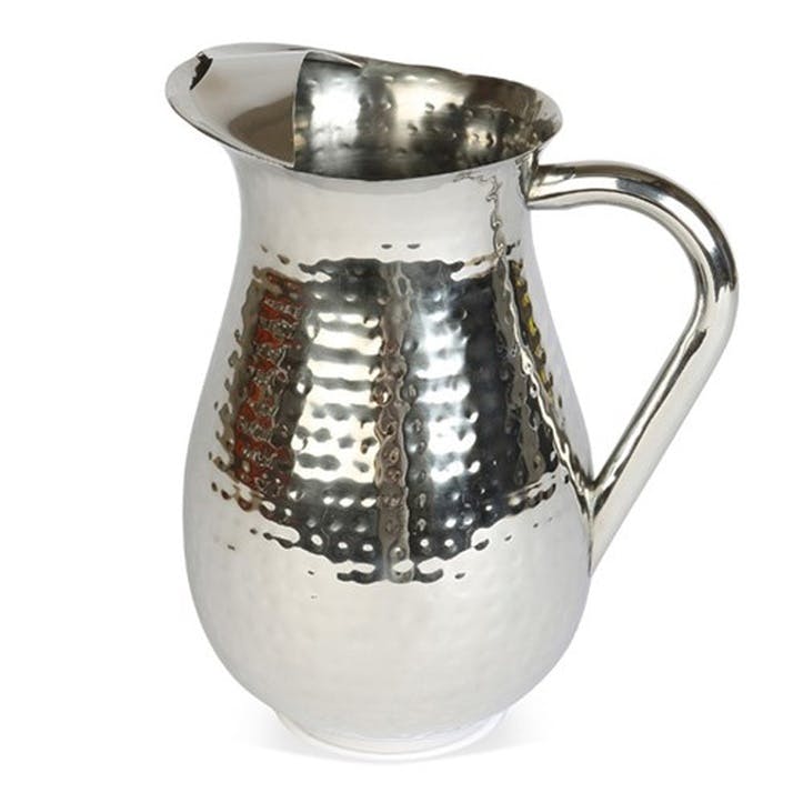 Champagne Hammered Tall Pitcher