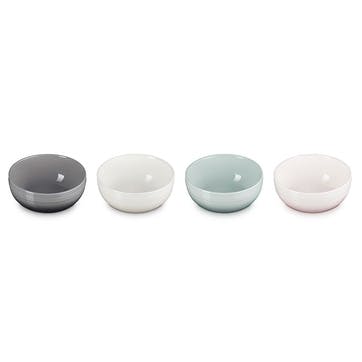 Stoneware Coupe Set of 4 Cereal Bowl, 16cm, Multi