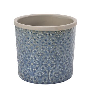 Porto Indoor Plant Pot, Dark Blue