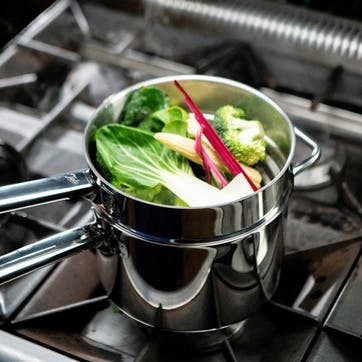 Performance Superior Deep Saucepan with Lid 18cm, Stainless Steel
