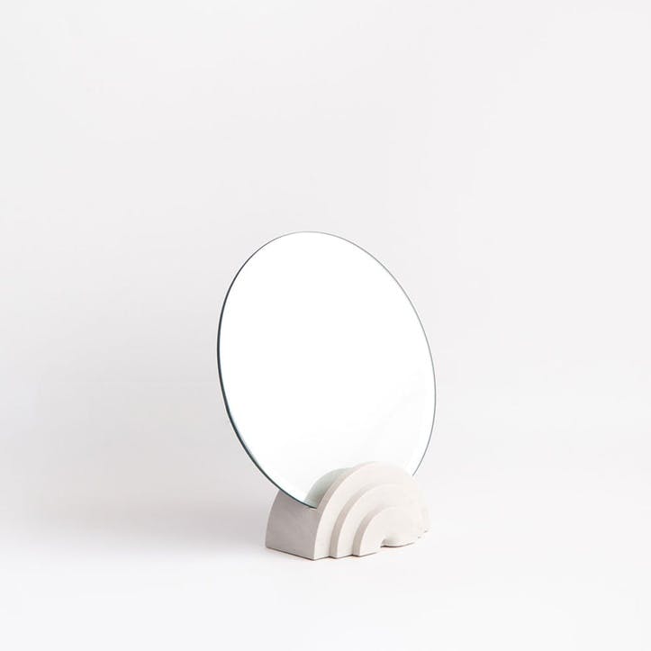 Scala Mirror, White Marble