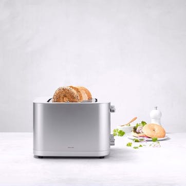 Enfinigy 4 Short Slot Toaster, Silver