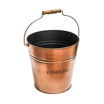 Fireside Kindling Bucket H30cm, Copper