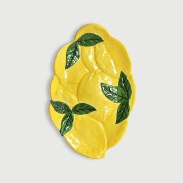 Lemon Side Plate, D28cm, Yellow