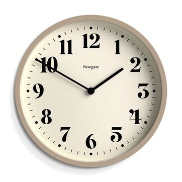 Number Four Wall Clock D30cm, Stone