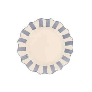 Scalloped Breakfast Plate D22cm, Lilac