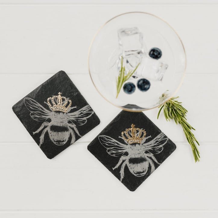 Gold Bee Coaster, Set of 2