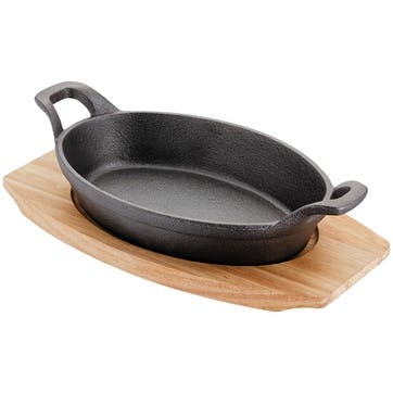 Sizzle & Serve Gratin Dish 20cm, Black