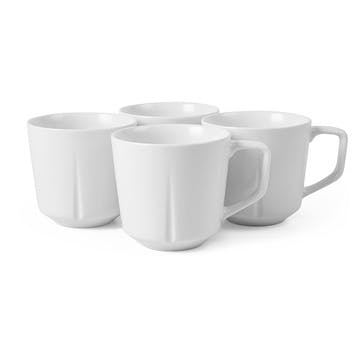 Grand Cru Set of 4 Mugs 290ml, White