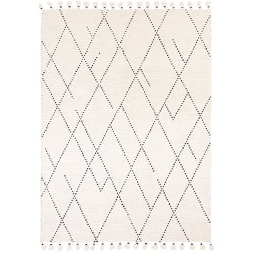 Nepal linear rug 160 x 230cm, Cream & Sand