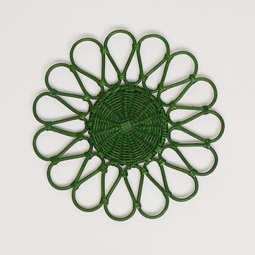 Gaia Set of 4 Placemats, D33cm, Green