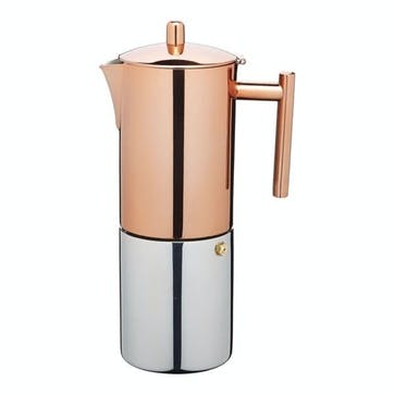 Espresso Coffee Maker 600ml, Copper Effect