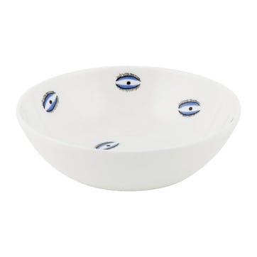 Bowl, H6 x D15cm, Casacarta, Eye, White and Blue