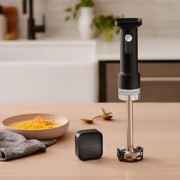 Cordless Hand Blender Battery Included, Matt Black