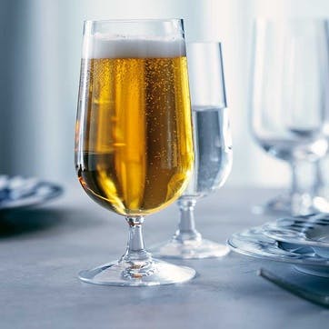 Set of 2 Beer Glasses, 500ml, Clear